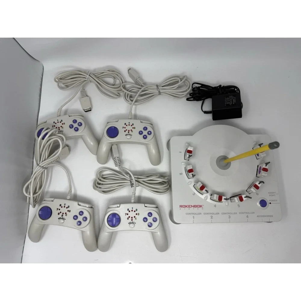 Rokenbok System Control Command Console Station Deck With 4 Controllers 8 Chips